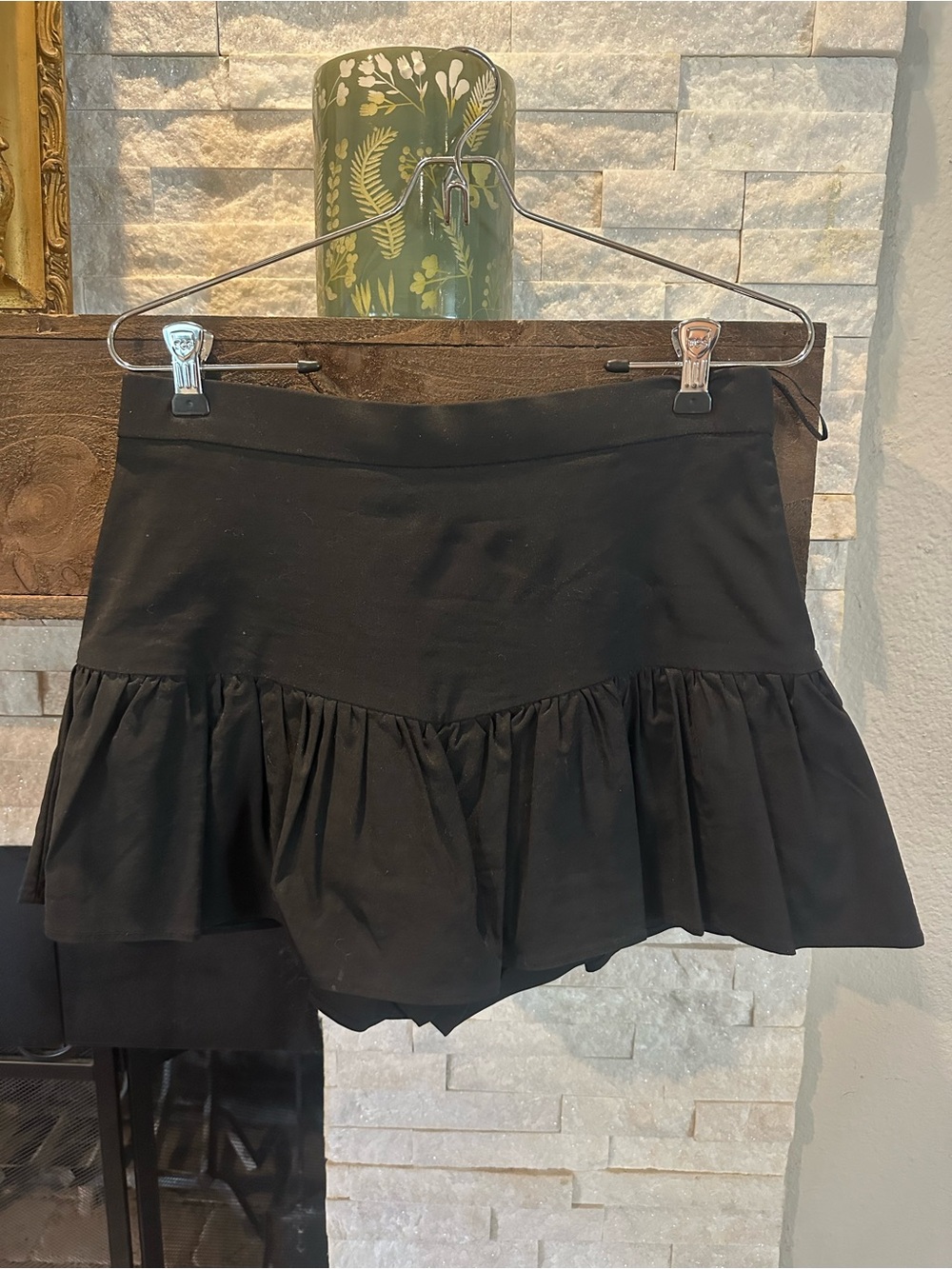 Zara Black Mini Skort